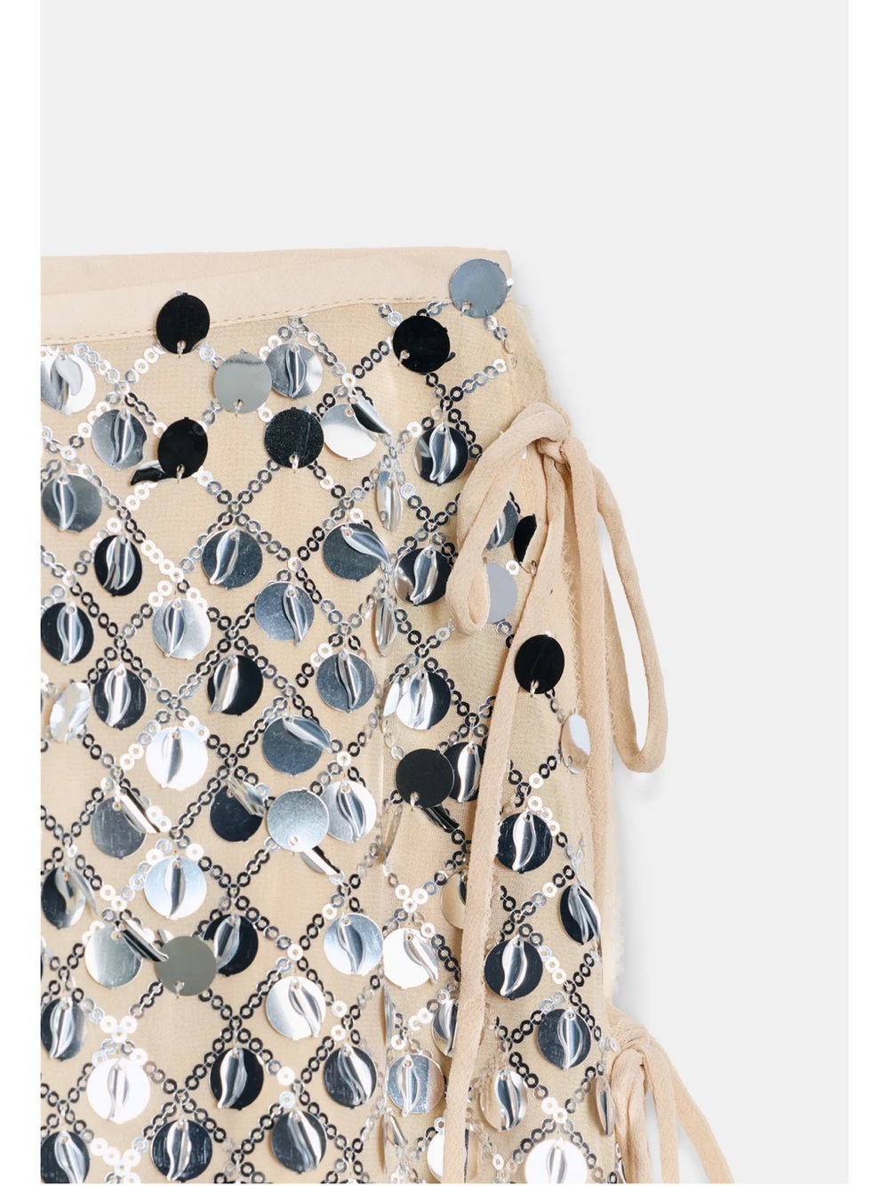 Zara Asymmetric Sequin Midi Skirt - Picture 6 of 6
